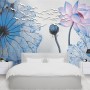 Nostalgic Lotus Floral Wallpaper Mural