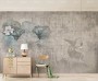 Nostalgic Lotus Flowers Wallpaper Mural