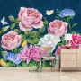 Colorful Flower Bouqet Wallpaper Mural