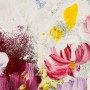 Pink Red Acyrlic Floral Bouqet Wallpaper Mural