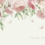 Pink Flower Art Wallpaper Mural