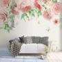 Pink Flower Art Wallpaper Mural