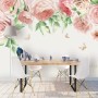 Pink Flower Art Wallpaper Mural