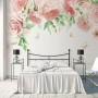 Pink Flower Art Wallpaper Mural