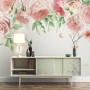 Pink Flower Art Wallpaper Mural