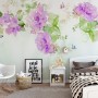 Watercolor Peony Floral Wallpaper Mural