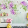 Watercolor Peony Floral Wallpaper Mural