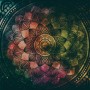 Dark Shining Mandala Wallpaper Mural