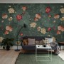 Tiny Poppy Flowers Wallpaper Mural