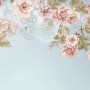Soft Pink Vine Floral Wallpaper Mural