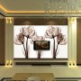 Transparent Floral Art Wallpaper Mural