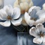 Oil Painting Soft Tulip Floral Art Wallpaper Mural