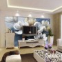 Oil Painting Soft Tulip Floral Art Wallpaper Mural