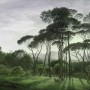 Tropical Forest and Horned Deer Wallpaper Mural