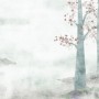 Misty Forest Autumn Landscape Wallpaper Mural