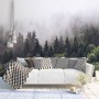 Misty Pine Forest Wallpaper Mural