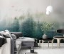 Misty Forest and Sunrise Wallpaper Mural