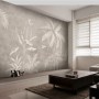 Monochrome Brown Nostalgic Rainforest Wallpaper Mural