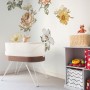 Nursery Soft Vintage Peony Floral Wall Decal Sticker