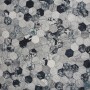 Dark Geo Hexagon Pattern Wallpaper Mural