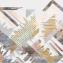 Watercolor Geometric City Wallpaper Mural