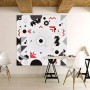 Colorful Geometric Lines Wallpaper Mural
