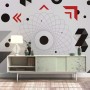 Colorful Geometric Lines Wallpaper Mural