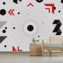 Colorful Geometric Lines Wallpaper Mural