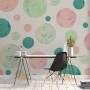 Geometric Colorful Circle Shape Pattern Wallpaper Mural