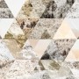 Geometric Trigon with Forest Pattern Wallpaper Mural