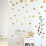 Gold Polka Dots Wall Decal Sticker