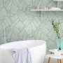 Abstract Lines Palm Leaves Wallpaper Mural