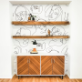Elegant Abstract Faces Wallpaper Mural