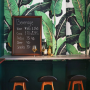 Green Banana Leaf Pattern Wallpaper Mural