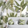 Banana Leaf with Toucan Koala Animals Wallpaper Mural