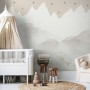 Kids Mountain with Clouds Wallpaper Mural