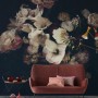 Dutch Dark Floral Wallpaper Mural