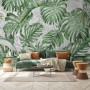 Tropical Leaf Pattern Wallpaper Mural