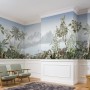 Vintage Forest with Lakescape Wallpaper Mural