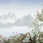 Vintage Forest with Lakescape Wallpaper Mural