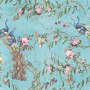 Peacock with Peony Blossom Wallpaper Mural