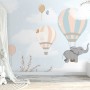 Kids Hot Air Balloons with Elephant Wallpaper Mural