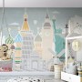 Kids Landmark Buildings Wallpaper Mural