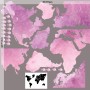 Kids Pink World Maps with Little Fishes Wall Decal Sticker