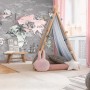 Kids World Map with Famous Landmarks Wallpaper Mural