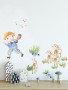 Kids Little Boys and Cute Sheeps Wall Decal Sticker