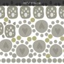 Kids Gray Cat Paw with Polka Dots Wall Decal Sticker