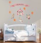Kids Watercolor Circus with Cute Bear Fox Elephant Panda Wall Decal Sticker
