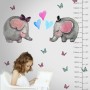 Kids Cute Elephant and Little Butterfly Wall Decal Sticker