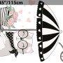 Cute Cat and Beautiful Girl Riding the Bike Wall Decal Sticker